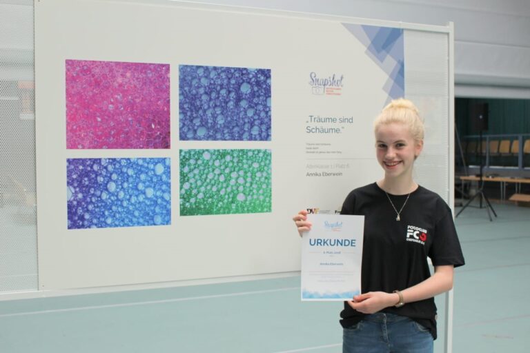 Annika Eberwein erreicht Platz 6 beim Jugendfotowettbewerb „Snapshot“
